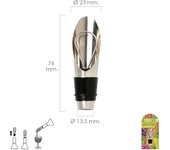 SANCO STORE - ORYX Vertedor Escanciador Vino Acero Inoxidable Con Tapon