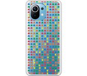 Funda compatible con Xiaomi Mi 11 - Patron Comecocos Fondo Clear
