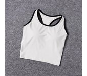 Women Gym Tops Solid Sleeveless Yoga Tank Top Fitness Wear Ribbed Gym Vest Running Workout Sports Tops Backless Shirt Activewear