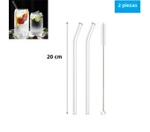 1/2/4/8/10Pcs Reusable Drinking Straw Glass Straws High Borosilicate Glass Straw Eco-friendly Glass Tube Party Bar Drinkware