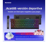 ACE60 MCHOSE ACE68 Magnetic Keyboard Mechanical Wired for Pro Gaming 0.01mm RapidTrigg 8000Hz SOCD/Rs 0.125ms 128K Sampling Rate