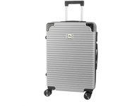 DAM Maleta de cabina Trolley en material ligero de ABS de alta resistencia con esquinas reforzadas. Cerradura numérica y 4 ruedas dobles extraíbles y giratorias 360°. 43x24x61Cm