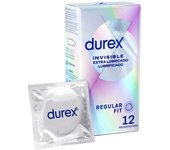 Durex invisible extra lubricado 12 preservativos