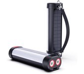 Lámpara LED de camping solar, magnética, recargable, 6000 mAh, Dos Luces LED, farolillos Eléctricos para Exterior, IP66 resistant to Agua/a prueba de Caídas, equipo de emerge, Blackout