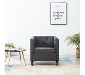 Sillón de Tela Dark Gris