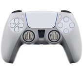 Fr-tec Funda de Silicona Transparente + Grips para Dualsense PS5 - Protección Sin Alterar el Aspecto - Mejora el Agarre y Evita Manos Sudorosas