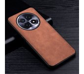 Premium PU Faux Leathe Phone Case for Realme 13 Pro Plus 4G 5G Scratch-Resistant Solid Color Cover for Realme 13 Pro Plus Funda