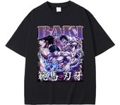 men Japanese Anime Baki Hanma The Grappler Graphic Print T Shirt Fashion Crew Neck Short Sleeve Plus Size T Shirt Women 62445