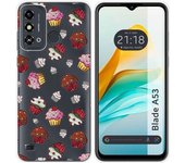 Funda Silicona para Zte Blade A53 diseño Muffins Dibujos