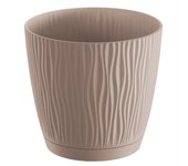 Prosperplast Maceta SANDY P 239x239x225 Gris Piedra Alta Calidad