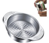 Acero inoxidable alimentos puede colador tamiz prensa puede colador, metal puede escurridor para atún, frijoles o verduras, lavavajillas seguro