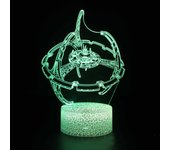 Anime Yoda Baby 3D Lamp LED Illusion Night Light Color Changing Lampara for Kids Bedroom Decor Nightlight Manga Groot Table lamp