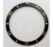 37.2mm Watch Bezel Insert Ceramic-Aluminum Bezel Fit 39mm Automatic Watch Case For Ring Parts Automatic Watch Replacement