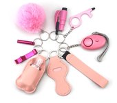 Personal Safety Keychain Alarm Full Set For Women, Safety Keychain Set With Personal AlarmProtective Keychain Accessories Tools