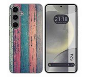 Funda Silicona para Samsung Galaxy S24 5G diseño Madera 10 Dibujos