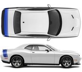Pegatinas/Vinilos para coche franjas estilo Mopar compatibles con Dodge Challenger 2008 - 2020