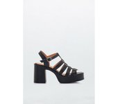 Sandalia de mujer negro Mustang 50564