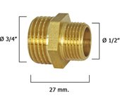 Machones Reductores Pulidos 3/4 A 1/2