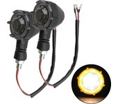 A Pair Motorcycle Turn Signal Warning Lights LED Flashers Daytime Running Light Signal Lamp For Motorbike Racing Scooter ATV