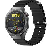 Correa de silicona Ocean para Huawei Watch GT 5 - 46mm / GT 5 - 46mm / GT 4 - 46mm / Amazfit GTR 4 / Bip 5 / Garmin Vivoactive 4, Ancho 22mm