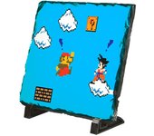 PLACA PIZARRA GOKU RETRO 8 BITS DRAGON BALL portafotos portafoto super_mario nintendo videojuegos