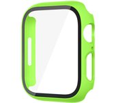 Glass+Case For Apple Watch 8 7 45mm 44mm 41mm 40mm PC Screen Protector Cover iwatch Series 3/4/5/6/SE/7/8 SmartWatch Accessories