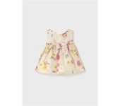 Moda infantil niña MAYORAL 1.863 034 VESTIDO ESTAMPADO CEREMONIA GIRASOL 35475 25V