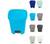 JARDIN202 - Cubo basura plástico Apertura con pedal 25 Litros | Cubo reciclar Mate 35x30x42 cm