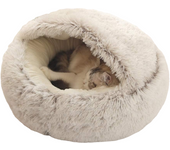 Cama para animales, cama para gatos mullida, felpa suave, 40 x 40 cm