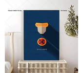 1PC Avengers Iron Man Canvas Print Spider Man Poster Self-adhesive Art Waterproof Paper Sticker Coffee House Bar Room Wall Decor