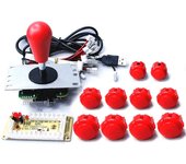Copy SANWA Game Machine Arcade Console DIY Kit 8 Way Joystick Push Buttons For PC Raspberry Pi Zero Delay USB Board Controller