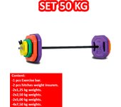 ALLINLIFE CONJUNTO DE PESOS E BARRAS, TOTAL 20 KG, AJUSTÁVEL, IDEAL PARA TREINAR EM CASA, VÁRIOS PESOS DISPONÍVEIS EM NOSSA LOJA, FRETE GRÁTIS