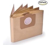 Paquete de 10 bolsas de Papel compatibles Karcher 6.959-132.0 A 2201/2204/2504 para Karcher WD3 WD3P Húmedo