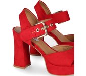 Chika10 JOLIE 11 Sandalia Plataforma Rojo/Red