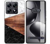 Tumundosmartphone Funda Silicona para Xiaomi 14T 5G diseño Mármol 11 Dibujos