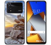 Funda Silicona para Xiaomi POCO M4 Pro 4G diseño Sunset Dibujos