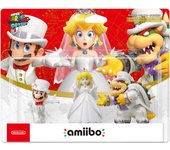 Figura Amiibo Pack Mario Peach Bowser Nupciales Coleccion Mario Odyssey