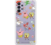 Funda original compatible con Samsung Galaxy A32 5G - Bob Esponja Multipersonaje