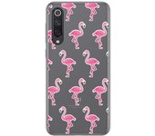 Tumundosmartphone Funda Gel Transparente para Xiaomi Mi 9 SE diseño Flamenco Dibujos