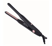 Plancha de pelo estrecha para hombres y mujeres, rizador de pelo eléctrico de doble propósito, 2 en 1