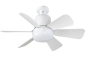 Luz de Ventilador with Zócalo y Control Remoto - Ventilador de Techo with Luz y Bombilla E26 - Silencioso - Flujo de Aire para Dormitorio, Sala de Estar y Cocina