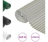 Nature Valla Cañizo de Ocultación Jardín Doble Cara PVC Multitalle Multicolor