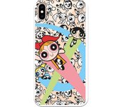 Funda original compatible con iPhone XS Max con un diseño de P Girls Volando Fondo B/W