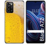 Funda Silicona para ZTE Blade A72 diseño Cerveza Dibujos