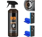 Limpiador de ruedas no ácido Bronze Bomber, limpiador de ruedas Bomber de frenos de 120 ml, potente limpiador de ruedas Bomber de bronce, perfecto para limpiar ruedas y neumáticos, limpiador de llantas y removedor de polvo de frenos (1 unidad)