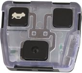 jingyuqin for Lexus Fob P/N: 50171 ASK 433MHz 4D68 Chip Remote Control Head Car Key 3 Buttons TOY48 Uncut Blade Replacement