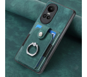 Magnetic Car Holder Wallet Flip Card Phone Case for OPPO Reno 12 11 10 11F 8T 8 7 6 Pro Leather Back Cover Etui
