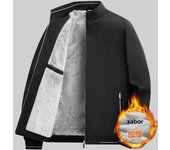 Men's Outdoor Autumn and Winter Padded Jacket With Fleece Fashion Trend Casual Sports Thick Fleece Comfortable Jacket