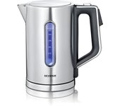 Severin 3418 Hervidor de Agua Digital, 3000 W, 1.7 L, Stainless Steel, Acero Inoxidable Cepillado/Negro
