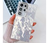 Glitter Wrinkle Shockproof Case for Samsung S23 S24 Ultra Tinfoil Paper Texture Anti-skid Cover for Galaxy A15 A35 A54 A55 5G